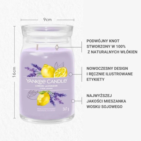 Świeca duża LEMON LAVENDER