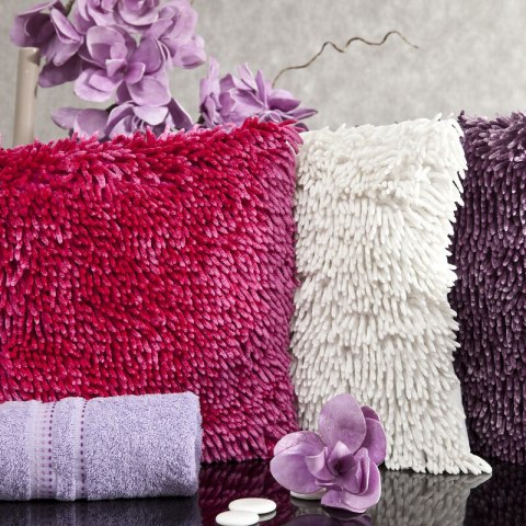 POSZEWKA SHAGGY 1 40 X 40 CM CIEMNOOLIWKOWY