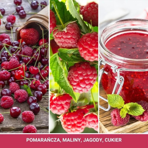 Świeca średnia RED RASPBERRY