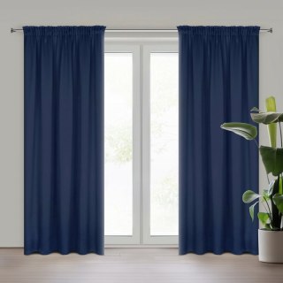 ZASŁONA GOTOWA D91 PARISA NA TAŚMIE 140 X 270 CM GRANATOWY