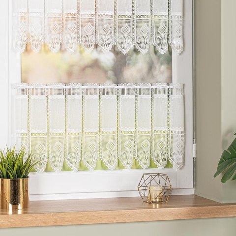 Zazdrostka haftowana panelowa na batyście, wysokość 30cm, kolor 010 naturalny 096269/388/010/000030/1