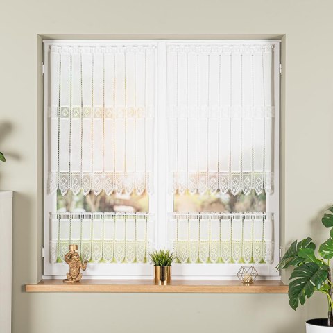 Zazdrostka haftowana panelowa na batyście, wysokość 30cm, kolor 010 naturalny 096269/388/010/000030/1