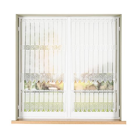 Zazdrostka haftowana panelowa na batyście, wysokość 30cm, kolor 010 naturalny 096269/388/010/000030/1