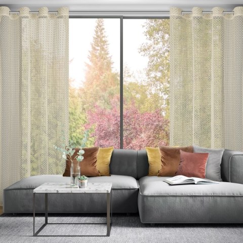 FIRANA GOTOWA MIRELLA 140 X 250 CM BEŻOWY