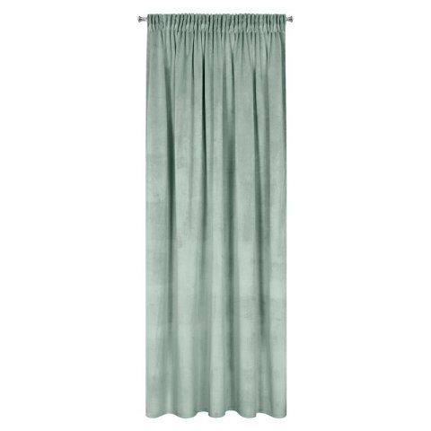 ZASŁONA GOTOWA D91 ROSA NA TAŚMIE 140 X 270 CM JASNOMIĘTOWY