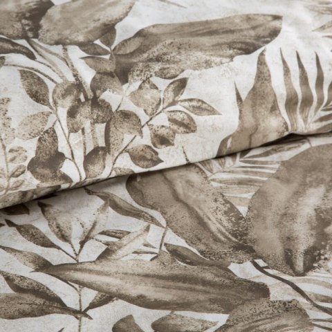 KOMPLET POŚCIELI SATYNOWEJ SPRING 46 160 X 200 CM CIEMNOBEŻOWY