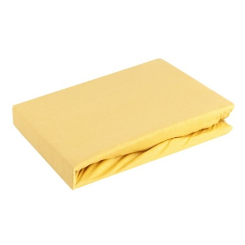 PRZEŚCIERADŁO JERSEY3 240 X 220 X 30 CM MUSZTARDOWY