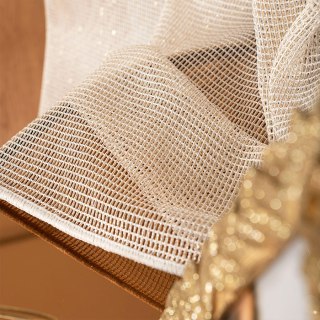 MALIA Firana fantazyjna z ołowianką, wysokość 300cm, kolor 004 kremowy 578039/OLO/004/000300/1