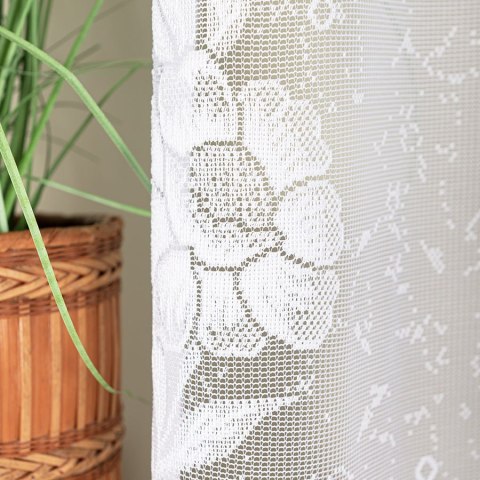 MONIKA Firanka żakardowa gotowa, szerokość 300 x wysokość 160cm, kolor 001 biały 107284/FBL/001/300160/1