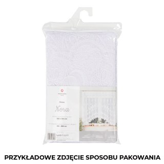 NORA Firanka żakardowa gotowa, szerokość 600 x wysokość 160cm, kolor 001 biały 023097/FBL/001/600160/1