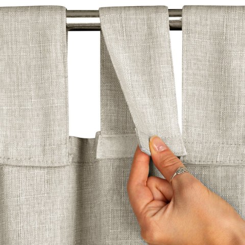 ZASŁONA GOTOWA GARDEN NA SZELKACH 155 X 260 CM BEŻOWY