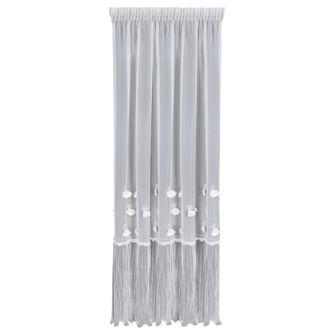 FIRANA GOTOWA AVRIL NA TAŚMIE 140 X 270 CM BIAŁY