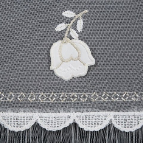 FIRANA GOTOWA AVRIL NA TAŚMIE 140 X 270 CM BIAŁY