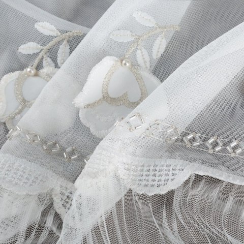 FIRANA GOTOWA AVRIL NA TAŚMIE 140 X 270 CM BIAŁY