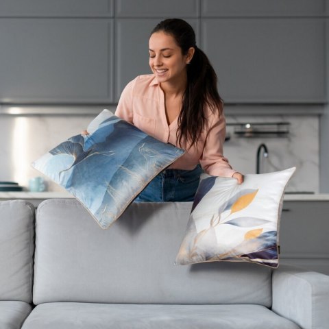 POSZEWKA VELVET 160 45 X 45 CM BIAŁY