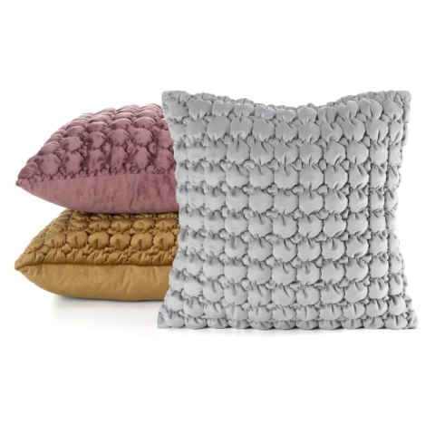 POSZEWKA VELVET 193 45 X 45 CM SREBRNY