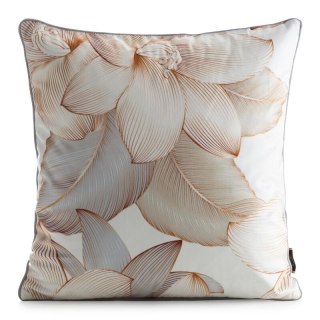 SI/PO/VELVET/197 45X45 ZŁO+BEŻ/PIPING