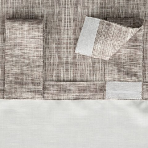 ZASŁONA GOTOWA GARDEN 10 NA SZELKACH 155 X 260 CM BRĄZOWY