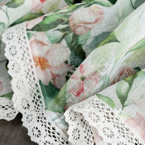 FIRANA GOTOWA ESTERA NA TAŚMIE 150 X 60 CM BIAŁY