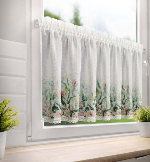 FIRANA GOTOWA ESTERA NA TAŚMIE 150 X 60 CM BIAŁY