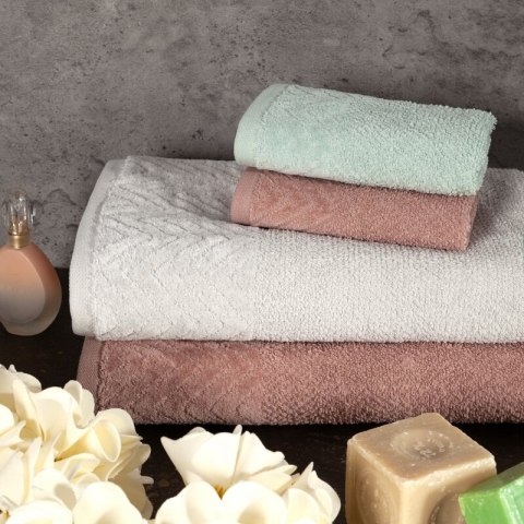 RĘCZNIK LOREN (01) 50 X 90 CM KREMOWY