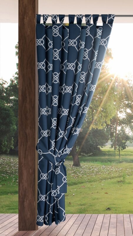 ZASŁONA GOTOWA GARDEN 14 NA SZELKACH 155 X 200 CM GRANATOWY