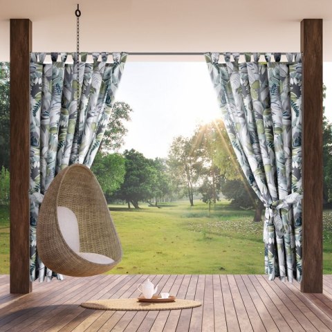 ZASŁONA GOTOWA GARDEN 20 NA SZELKACH 155 X 200 CM ZIELONY