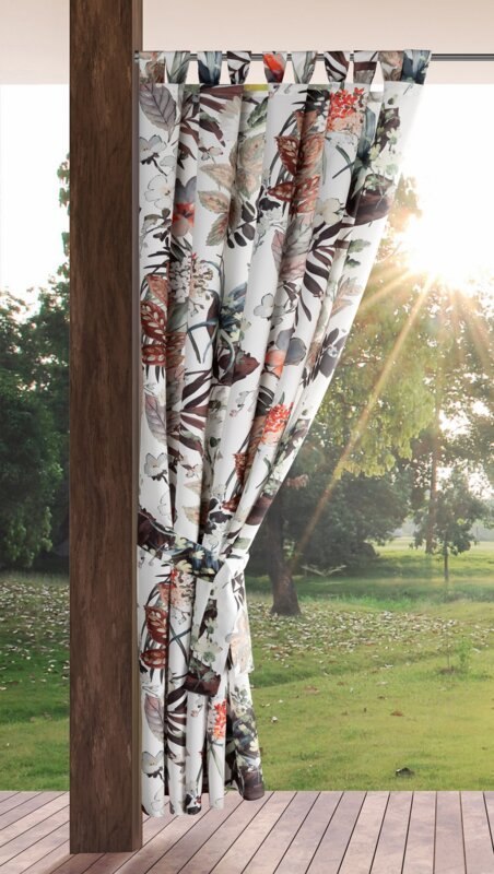 ZASŁONA GOTOWA GARDEN 21 NA SZELKACH 155 X 220 CM BIAŁY