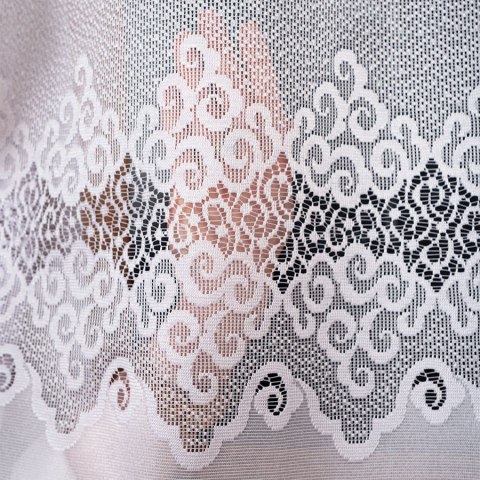 MODESTA Firanka żakardowa gotowa, szerokość 200 x wysokość 250cm, kolor 001 biały 017173/FBP/001/200250/1