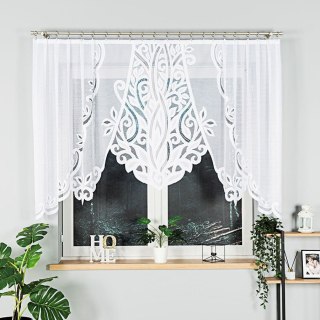 POLA Firanka żakardowa gotowa, szerokość 275 x wysokość 130cm, kolor 001 biały 019368/FBL/001/275130/1