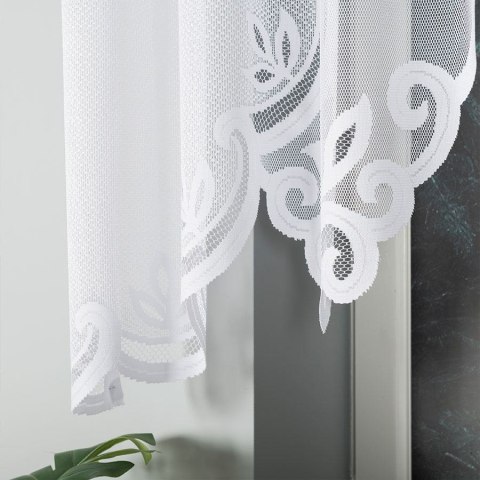 POLA Firanka żakardowa gotowa, szerokość 275 x wysokość 130cm, kolor 001 biały 019368/FBL/001/275130/1