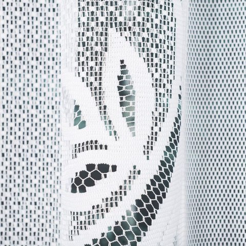 POLA Firanka żakardowa gotowa, szerokość 275 x wysokość 130cm, kolor 001 biały 019368/FBL/001/275130/1