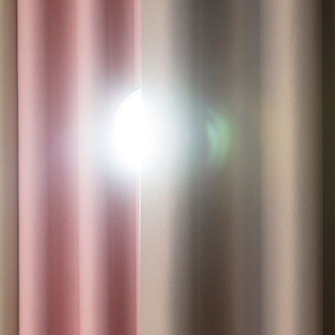 Zasłona gotowa typu blackout na przelotkach, szerokość 140cm x wysokość 250cm, kolor 212 ciemny chłodny beżowy TD0015/ZGP/212/14