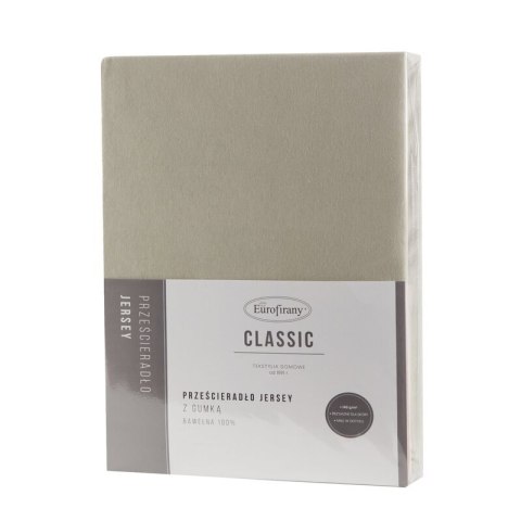 PRZEŚCIERADŁO JERSEY3 140 X 200 X 30 CM BEŻOWY