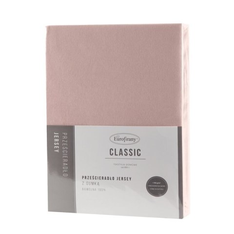PRZEŚCIERADŁO JERSEY3 240 X 220 X 30 CM PUDROWY RÓŻ