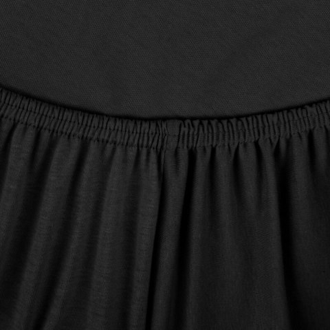 PRZEŚCIERADŁO JERSEY3 90 X 200 X 25 CM CZARNY