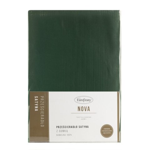 PRZEŚCIERADŁO Z GUMKĄ NOVA3 100 X 200 X 30 CM CIEMNOZIELONY