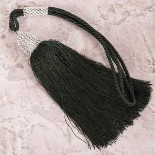 SZNUR DEKORACYJNY KATE 70 CM BUTELKOWY ZIELONY