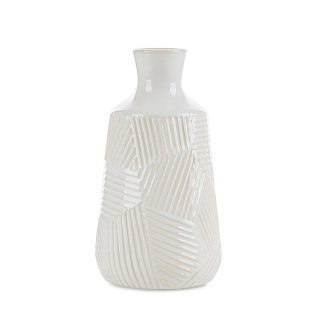 WAZON DEKORACYJNY ROMINA (01) 13 X 13 X 23 CM KREMOWY