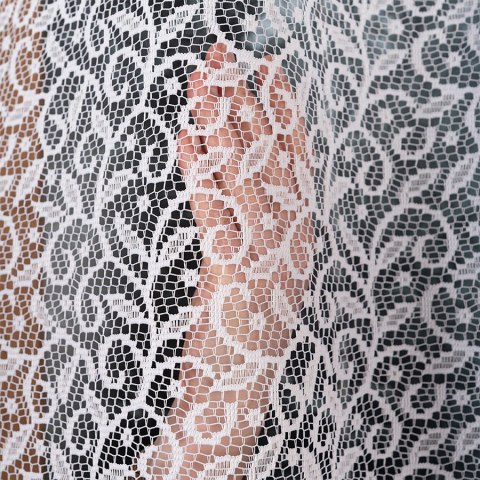 BOGUMIŁA Firanka żakardowa gotowa, szerokość 300 x wysokość 250cm, kolor 001 biały 004542/FBP/001/300250/1