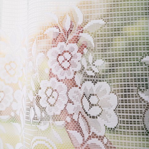 SARA Firanka żakardowa gotowa, szerokość 300 x wysokość 160cm, kolor 001 biały 044330/FBL/001/300160/1