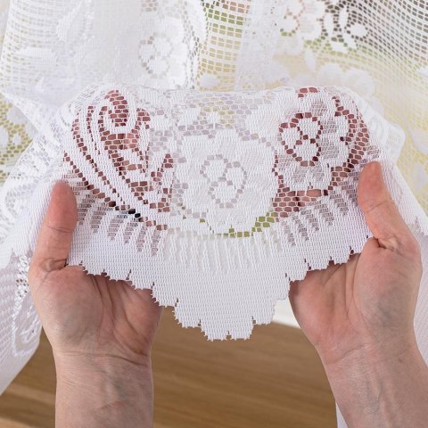 SARA Firanka żakardowa gotowa, szerokość 300 x wysokość 160cm, kolor 001 biały 044330/FBL/001/300160/1