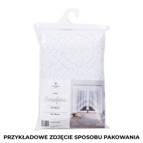 SARA Firanka żakardowa gotowa, szerokość 300 x wysokość 160cm, kolor 001 biały 044330/FBL/001/300160/1