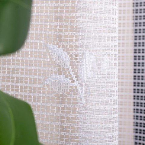 SARA Firanka żakardowa gotowa, szerokość 300 x wysokość 250cm, kolor 001 biały 044330/FBP/001/300250/1