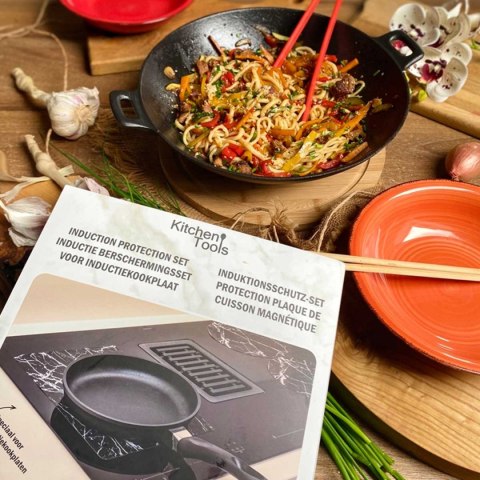 SILIKONOWA MATA PODKŁADKA OCHRONNA DO GOTOWANIA NA INDUKCJI 5 szt.