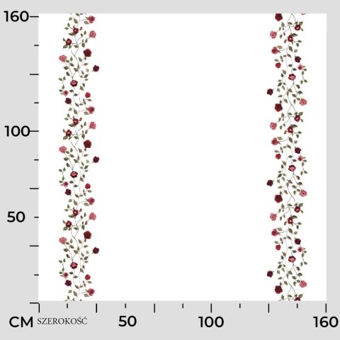 WYSZYWANE RÓŻYCZKI Tkanina dekoracyjna NINA WODOODPORNA, 160cm, kolor 001 biały D00326/NIW/001/160000/1
