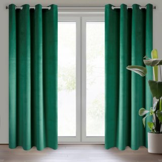 ZASŁONA GOTOWA MELANIE 140 X 250 CM BUTELKOWY ZIELONY