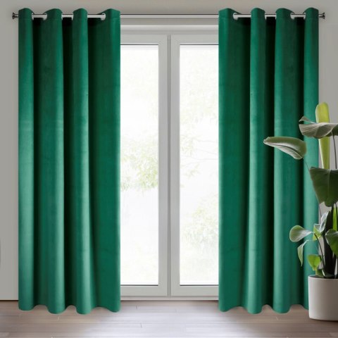 ZASŁONA GOTOWA MELANIE 140 X 250 CM BUTELKOWY ZIELONY