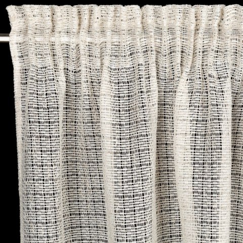 ZASŁONA GOTOWA NADIN NA TAŚMIE 140 X 270 CM NATURALNY