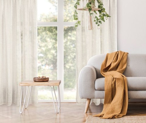 ZASŁONA GOTOWA NADIN NA TAŚMIE 140 X 270 CM NATURALNY